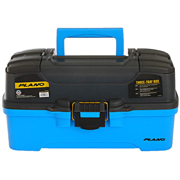 Plano 3-Tray Tackle Box w/Dual Top Access - Smoke -Bright Blue PLAMT6231